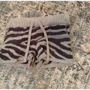 Cozy Zebra Print Pajama Shorts